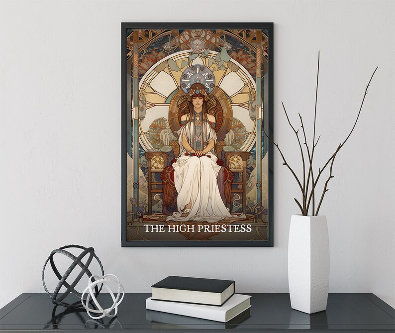 The High Priestess Tarot Card Print The High Priestess Card Poster, No Frame image 8