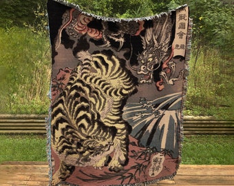 Grande Tapisserie Murale Vintage A.T.C. New York – Motif Chasseur Médiéval Et Cheval – Marron, Taille L