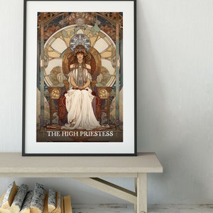 The High Priestess Tarot Card Print The High Priestess Card Poster, No Frame image 6
