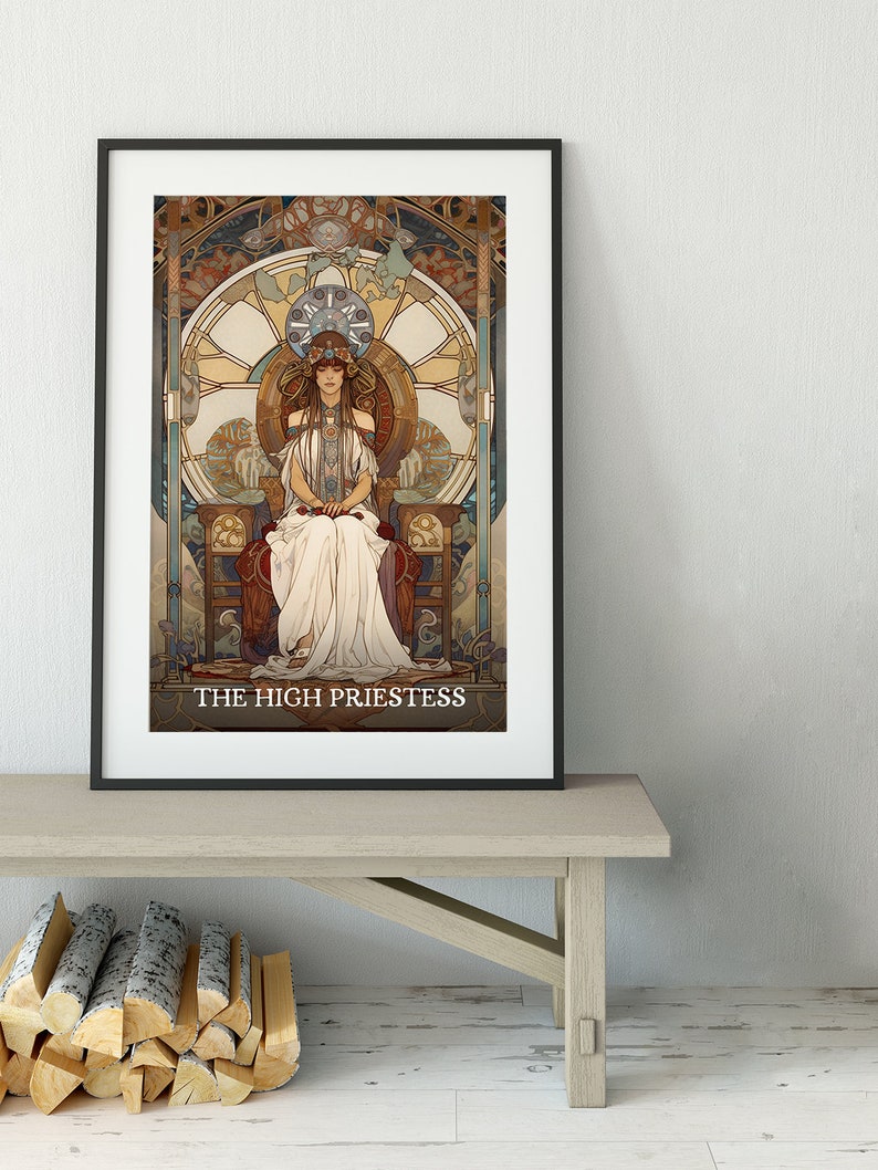 The High Priestess Tarot Card Print The High Priestess Card Poster, No Frame image 6