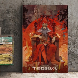 The Emperor- Tarot Card Print - The Emperor Card Poster, No Frame