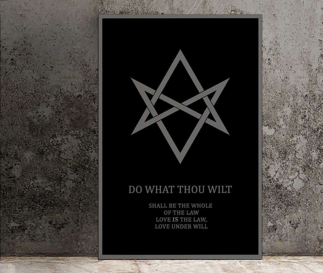 Do What Thou Wilt - Thelema Poster - Aleister Crowley Quote Poster - Etsy