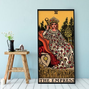 The Empress Tarot Card Poster - The Empress Tarot Card Print (No Frame)