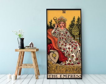 Lámina artística de la carta del Tarot de La Emperatriz