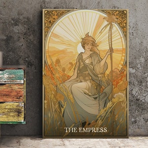 The Empress - Tarot Card Print - The Empress Card Poster, No Frame