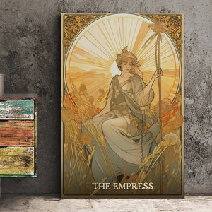 The Empress - Tarot Kartendruck - The Kaiserin Karte Poster, ohne Rahmen