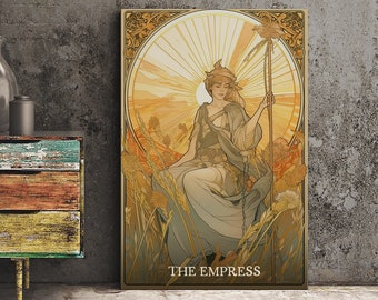 The Empress Tarot Card Art Print – Femininity, Nature