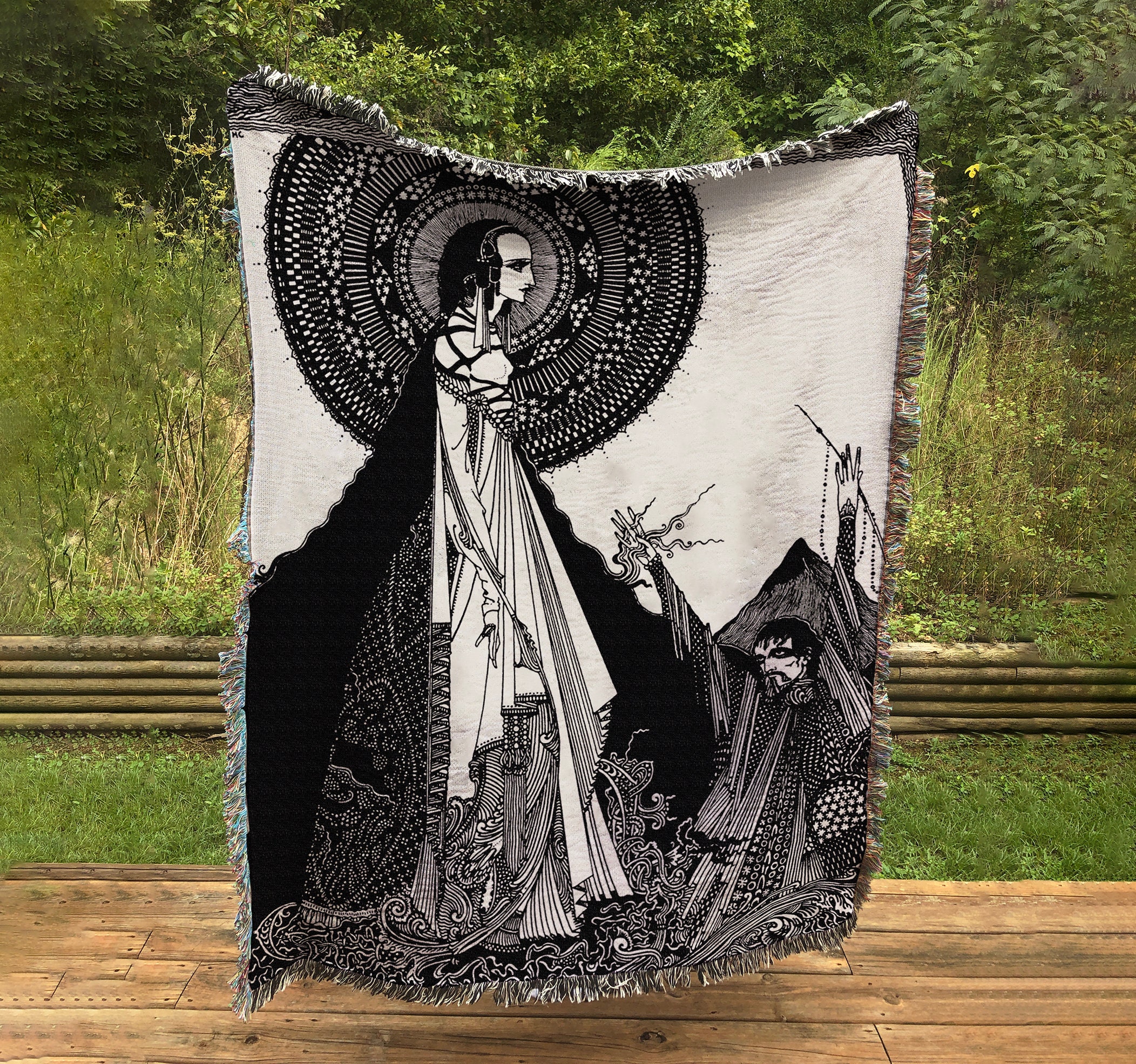 Edgar Allen Poe ligeia Harry Clark Artwork Woven - Etsy