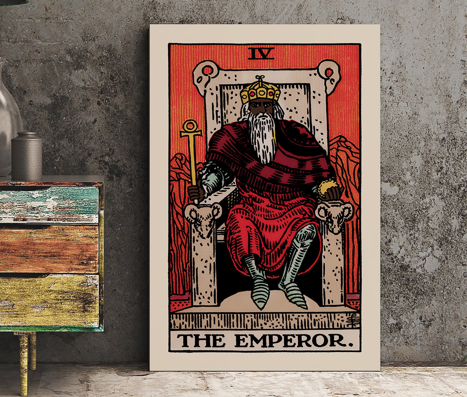The Black Emperor Tarot Card Art Print Etsy the-black-emperor-tarot-card-art-print-etsy