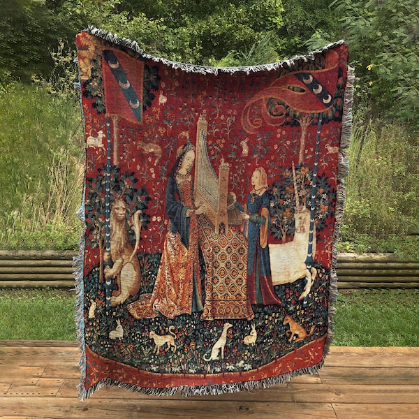 Woven Tapestry Blanket Etsy