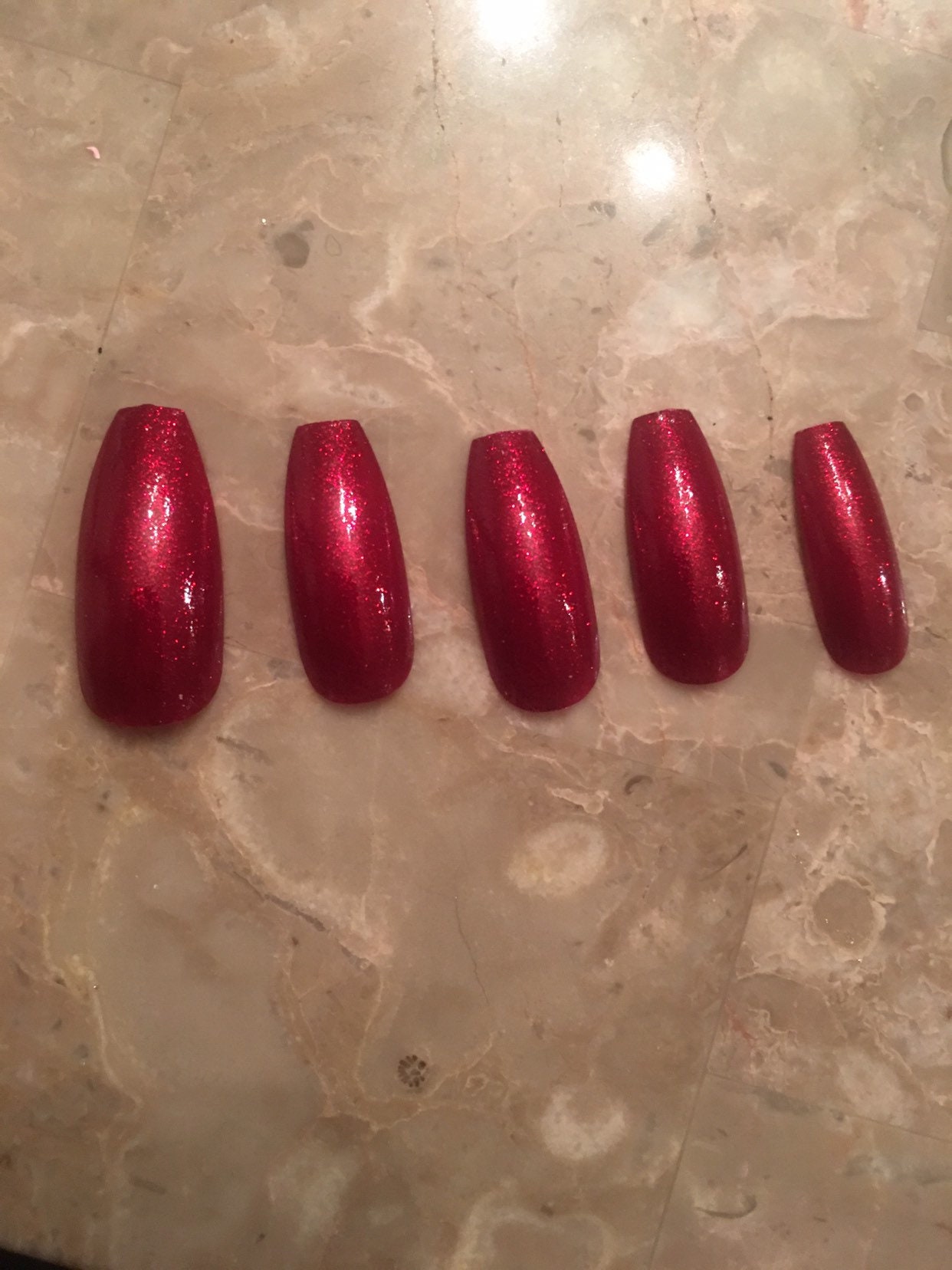 Red Glitter Glossy Long Coffin False Nails Press On Nails Etsy Ireland Red Glitter Glossy Long Coffin False Nails Press On Nails Etsy Ireland