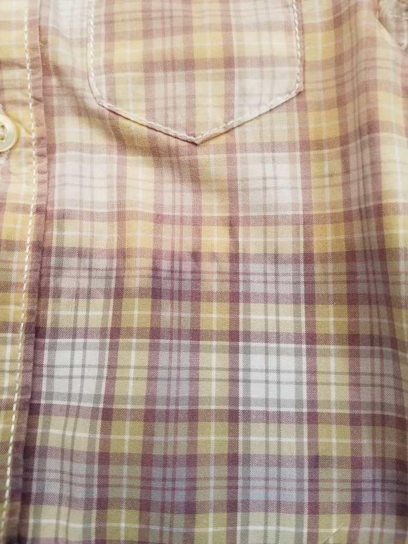 Purple Green and White Plaid Cool Ombre Fade Grunge Kids Bleached Light Cotton Long sleeve Onesie 6 Months Boho