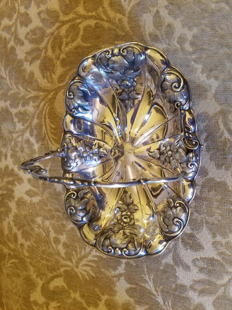 Antique Silverplate Brides Basket Possibly Made by Rogers Etsy