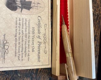 Lápiz de madera HMS Victory, Almirante Nelson, regalo patrimonial, regalos para el Día del Padre, marina británica.