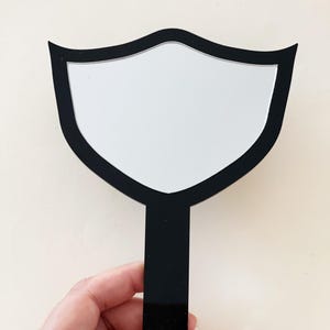 Miroir Eye lash - support vierge pour créatrices - Accessoire de technicien de cils personnalisé - Miroir de poche pour les médias sociaux