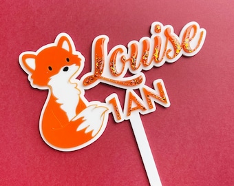 Topper de pastel Fox