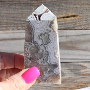 Mexican Crazy Lace Agate Obelisk