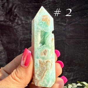 Hemimorphite Crystal Towers, Druzy Hemimorphite Tower