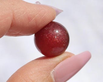 Strawberry quartz crystal mini spheres