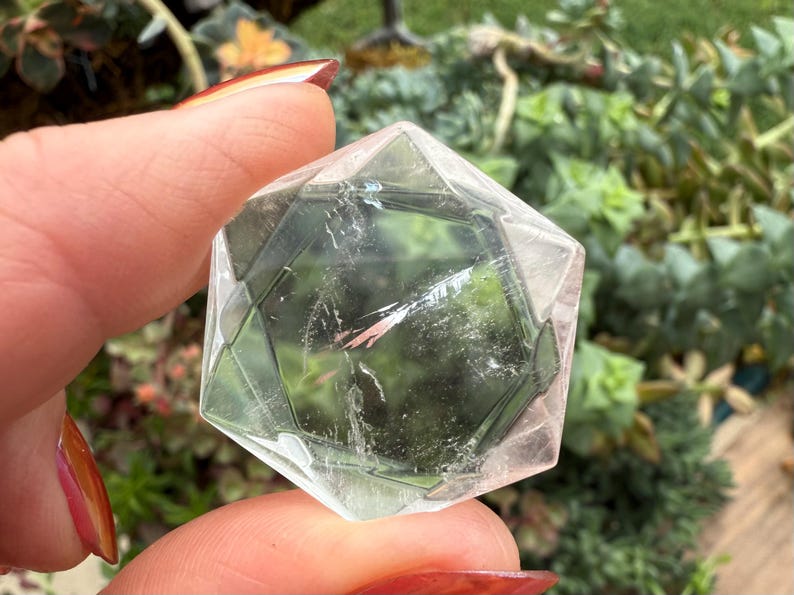 Clear Quartz Crystal Hexagon, Clear Quartz Davids Star