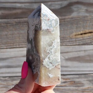 Mexican Crazy Lace Agate Obelisk