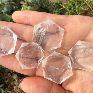 Clear Quartz Crystal Hexagon, Clear Quartz Davids Star