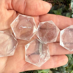 Clear Quartz Crystal Hexagon, Clear Quartz Davids Star