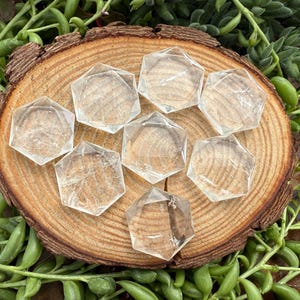 Clear Quartz Crystal Hexagon, Clear Quartz Davids Star