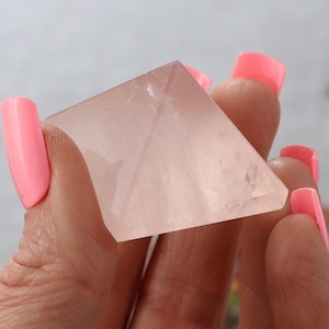 Rose Quartz Crystal Pyramids