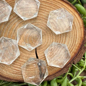 Clear Quartz Crystal Hexagon, Clear Quartz Davids Star