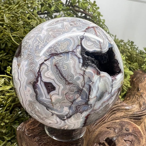 Druzy Mexican Crazy Lace Agate Sphere