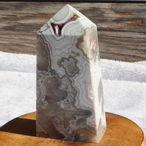 Mexican Crazy Lace Agate Obelisk