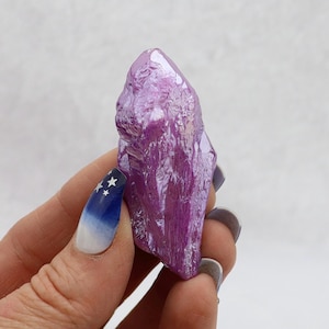 Purple Aura Quartz Crystals, Yellow Aura Quartz Crystals