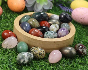 White Jade Bunny with Crystal Eggs
