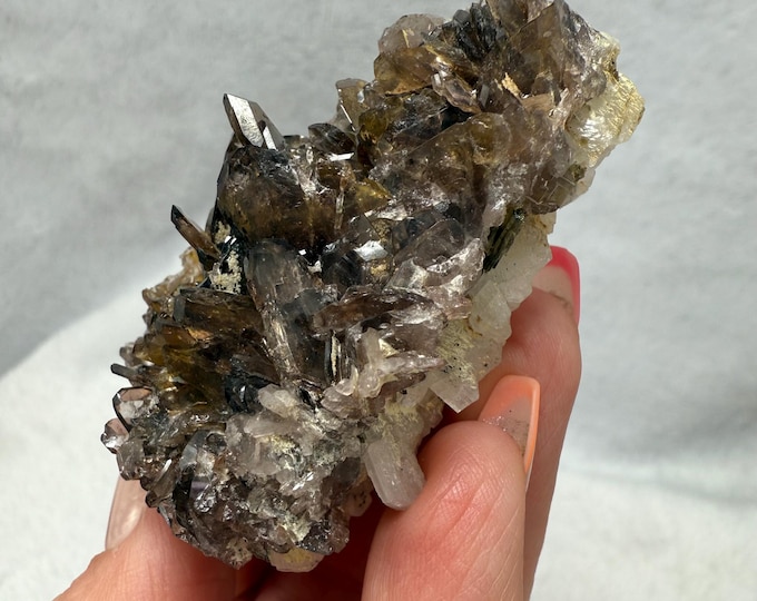 Featured listing image: Axinite Crystal Specimen - Lustrous Terminated Axinite Specimen