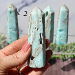 Hemimorphite Crystal Towers, Druzy Hemimorphite Tower