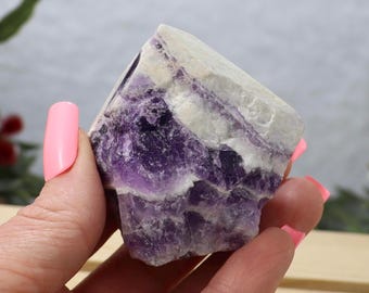Chevron Amethyst Point: Semi Polished Dream Amethyst, Choose Your Favorite