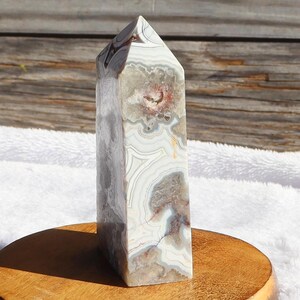 Mexican Crazy Lace Agate Obelisk