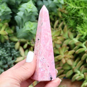 Peruvian Rhodonite Obelisks - Bubble Gum Pink Rhodonite