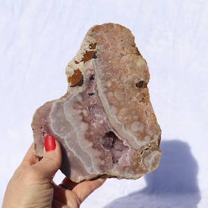 Druzy Pink Amethyst Slab from Brazil