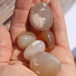 Flower Agate Tumbled Stones
