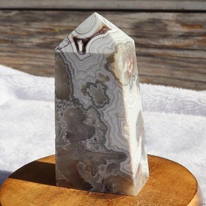 Mexican Crazy Lace Agate Obelisk
