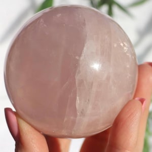 Star Rose Quartz Sphere from Madagascar