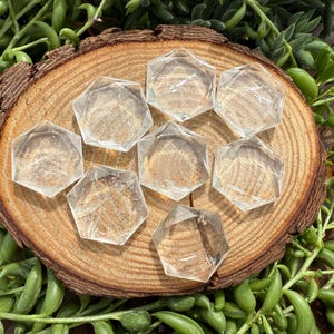 Clear Quartz Crystal Hexagon, Clear Quartz Davids Star
