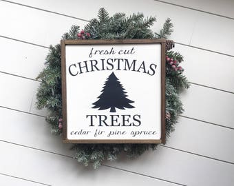 christmas tree sign christmas decor christmas tree rustic etsy christmas tree signs