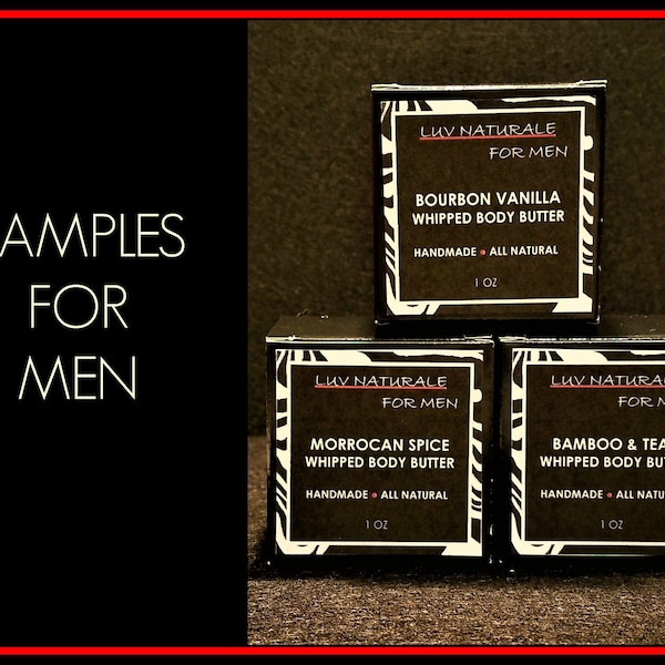 Whipped Body Butter for Men Samples by Luv Naturale (Luxe)