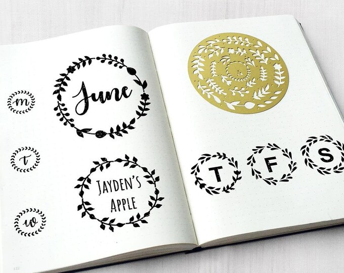 Bullet Style Journal Stencil, Planner Stencil Essential Stencil Set ...