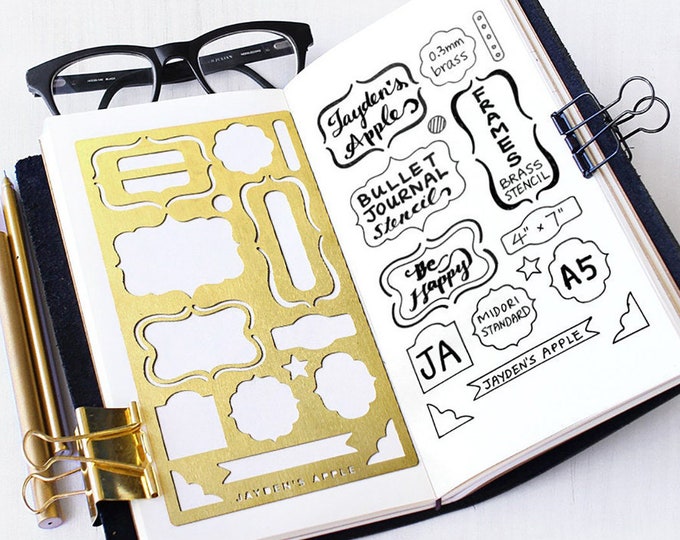 Bullet Journal Planner Stencils &amp; Accessories by JaydensApple
