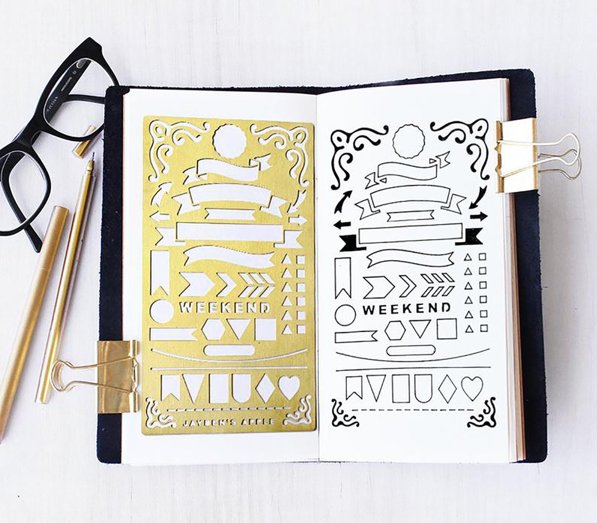 Planner Stencil Bullet Journal Banners and - Etsy