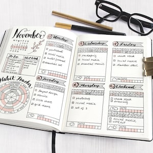 Bullet Style Journal Stencil, Planner Stencil Essential Stencil Set ...